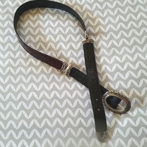 Reversible leather belt